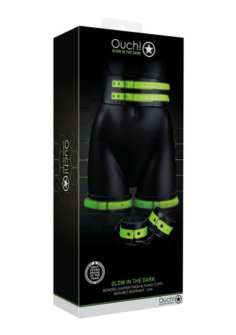 Набор для бондажа Thigh Cuffs & Belt (S/M)