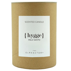 Свеча ароматическая the olphactory, hygge, palo santo, 40 ч