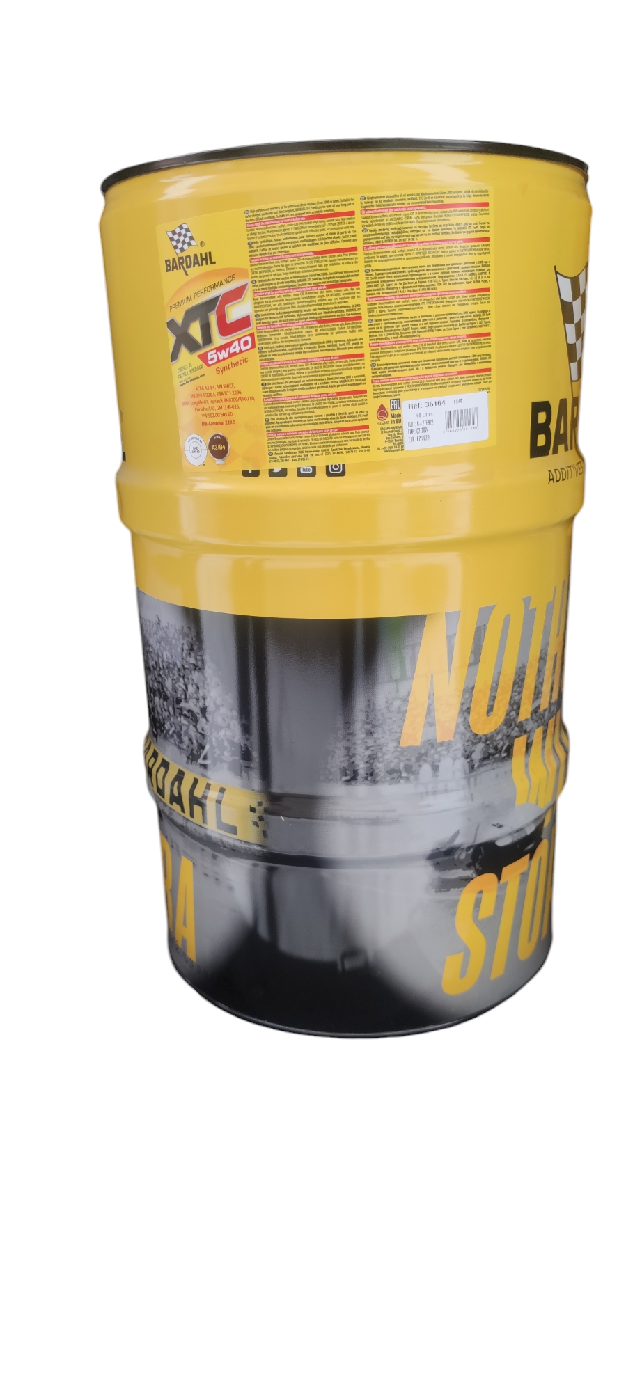 Масло моторное Bardahl XTC 5W-40 A3/B4 синтетическое 60л