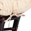 Диван Мамасан (Mamasan 23/02 W) /с подушкой и ремешками//Antique brown (античный чёрно-коричневый)