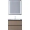 BelBagno KRAFT-600-2C-SO-СO База под раковину подвесная с фрезерованными ручками по всей длине фасада с двумя выкатн. ящ., Бежевый Мат., 600x455x500