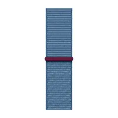 Умные часы Apple Watch Series 9 GPS, 41mm, Aluminium Case with Sport Loop, Silver/Storm Blue (Серебристый/Штормовой синий)