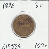 K15526 1926 СССР 3 копейки K15526 1926 СССР 3 копейки
