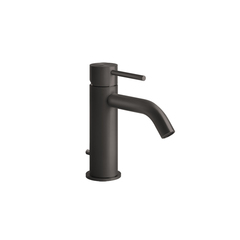 Gessi 316 54001#707 Смеситель для раковины на 1 отверстие с донным клапаном, излив 123мм, цвет: brushed black metal pvd фото