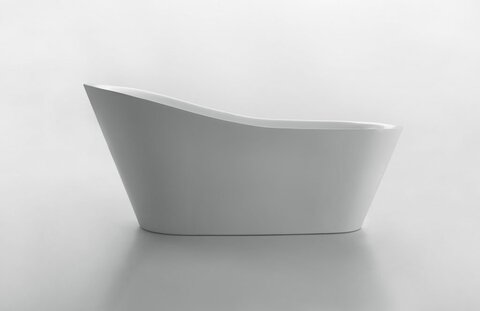 BelBagno BB63-1800-W0 Отдельностоящая акриловая ванна в комплекте со сливом (донным клапаном), цвет: белый