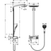 Hansgrohe Raindance Select E 27127400 Душевая система внешнего монтажа с термостатом 110 см с верхней лейкой 30х19 см 3 режима