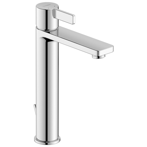 Duravit D-Neo DE1030001010 Смеситель для раковины на 1 отв., с донным клапаном, h=270мм, излив 139мм цвет: хром
