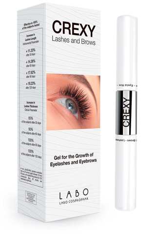 Гель для стимуляции роста ресниц и бровей / Labo Crexy Lashes and Brows Gel / 8мл