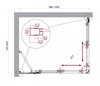 BelBagno Luce LUCE-AH-21-110/90-P-CR Душевой уголок, 110x90, цвет: хром