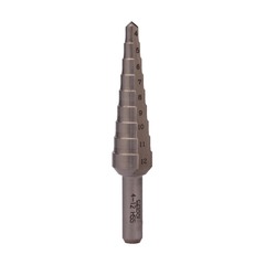 Сверло ступенчатое 4-12мм HSS 9ступ. L65мм хв.6мм Bucovice(CzTool) 641009