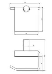 Бумагодержатель HAIBA HB8403-4 бронза