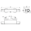 Ideal Standard Ceratherm T50 A7695AA Настенный термостатический смеситель для душа с полочкой