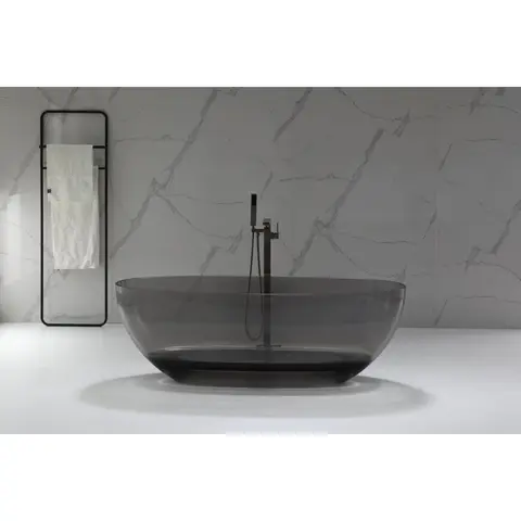 Cezares CZR-RELAX-170-80-56-GM-PFB Ванна из полиэфирной смолы 1700x800x560, Gun Metal