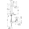 Duravit D-Neo DE1030001010 Смеситель для раковины на 1 отв., с донным клапаном, h=270мм, излив 139мм цвет: хром