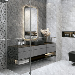 Плитка керамическая Global Tile Balance 400х200 мм серая