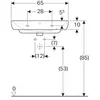 Geberit Smyle 500.230.01.1 Раковина, 65x48см, белый