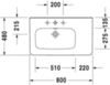 Duravit DuraStyle 2325800000 Раковина мебельная