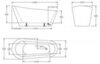 BelBagno BB63-1800-W0 Отдельностоящая акриловая ванна в комплекте со сливом (донным клапаном), цвет: белый