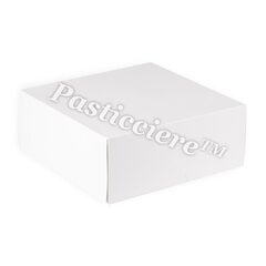Pasticciere Короб для тортов 225*225*42 мм (белый), 140шт