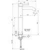 Ideal Standard Ceraline BC269XG Однорукоятковый смеситель для умывальника с удлиненным корпусом