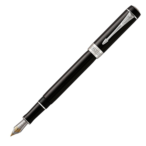 Ручка перьевая Parker Duofold, Black CT, F (1931365)