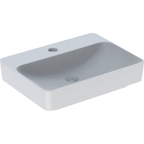 Geberit VariForm 500.781.01.2 Раковина с установкой на столешницу прямоугольной формы, 60х45 см, с отв. под смеситель, без отв. перелива
