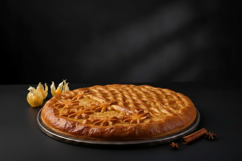 Пирог постный с яблоком и лимоном от шефа, 1 кг