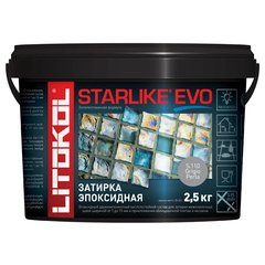 Затирка швов эпоксидная Litokol Starlike Evo S.110 Grigio Perla, 2,5 кг