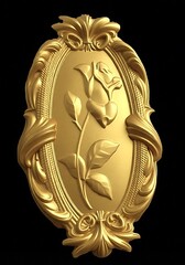Силиконовый молд № 0726 Рамка с розой