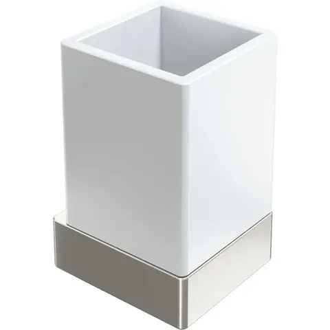 Boheme 10724-NB Стакан настенный Qubic Nickel Brush