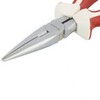 Длинногубцы прямые WHite Nickel, 180 мм, никелированные, трехкомпонентные рукоятки Matrix — фото 2