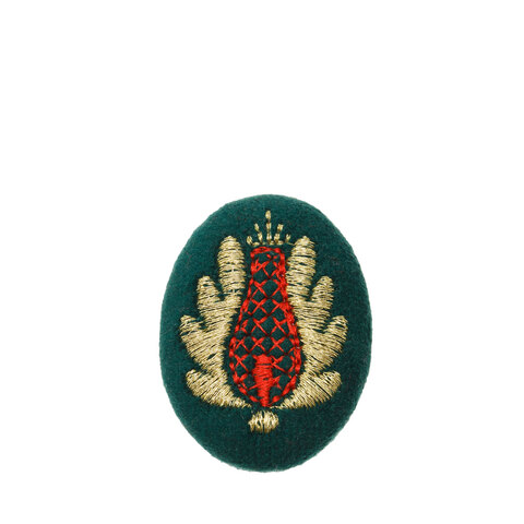 Брошь  «Тюльпан», а31/146 изумрудный/золото