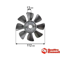 Крыльчатка якоря QUATTRO ELEMENTI PACIFIC-50 c 0720TA29447 сторона В (919-761-116)