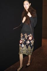 ZARA ЮБКА МИДИ С БИСЕРОМ И КРУЖЕВОМ LIMITED EDITION, МОРСКОЙ СИНИЙ