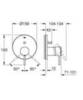 GROHE Atrio 24066DC3 Смеситель для душа встраиваемый на 2 потребителя