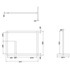 Gessi Rettangolo 20941#031 Напольная стойка-полотенцедержатель, цвет: хром