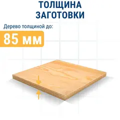 Пилки для лобзика по дереву, ДСП ПРАКТИКА тип T301DL 132 х 110 мм, быстрый рез, HCS (2шт.) (035-813)