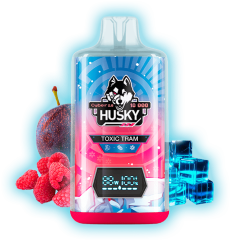 HUSKY CYBER 2.0 18000 Toxic Tram - Слива Малина лед