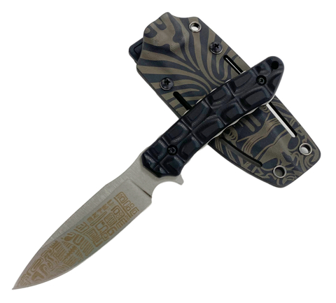 Нож туристический Aztec D2 StoneWash Kydex, 4610094290742