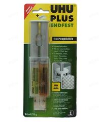 Эпоксидный двухкомпонентный сверхпрочный клей UHU-plus Endfest 300 (шприцы - 25 грамм)
