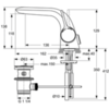 Ideal Standard Melange A4258AA Смеситель для раковины однорычажный с донным клапаном