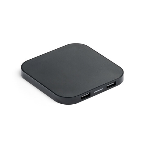 CAROLINE. Беспроводное зарядное устройство ABS и концентратор USB 2'0