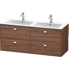 Duravit Brioso BR410601021 Тумба подвесная под раковину 1290x479х553 мм, с 4 выдвижными ящиками, цвет каштан темный 21 (для 233613) фото