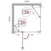 BelBagno Etna ETNA-A-12-100-C-CR Душевой уголок, 100x100, цвет: хром