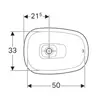 Geberit Citterio 500.543.01.1 Накладная раковина 56x40см, белый