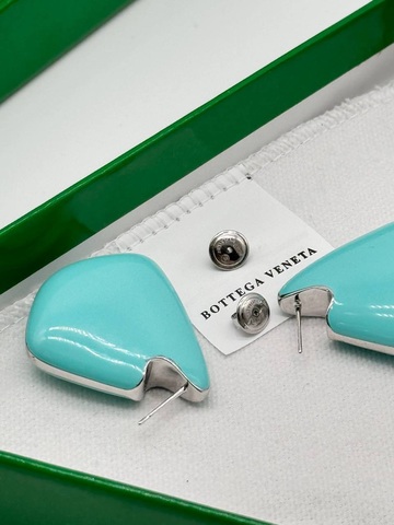 Серьги голубые Bottega