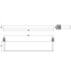 Gessi Rettangolo 20945#031 Полочка 60см, цвет: хром