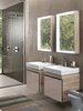 Geberit Citterio 500.572.JI.1 Зеркало с подсветкой 88.4x58.4см, Бежевый дуб / Меламин, древесная структура