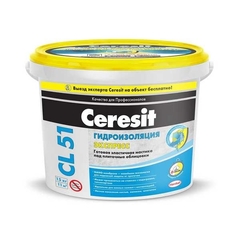 Эластичная полимерная гидроизоляция Ceresit CL 51 15кг