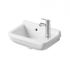 Duravit Starck 3 751400000 Раковина 400 x 260 мм, с 1 отв под смеситель СПРАВА, с переливом, с креплением, цвет белый фото